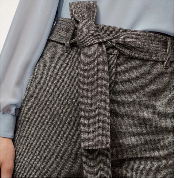 Wilfred Jallade Tie Front High  Rise Wool Trouser Pant
Grey Tweed size 6, office - Picture 2 of 13
